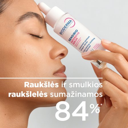Raukšlės ir smulkios raukšlelės sumažinamos 84%